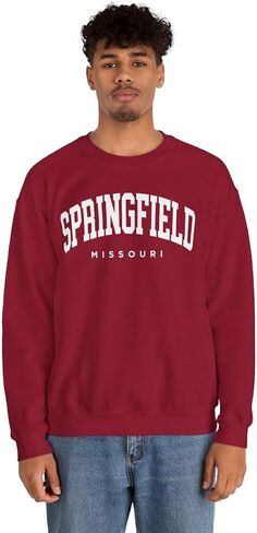 Springfield Missouri Adult Unisex Crewneck Sweatshirt in Saudi Arabia