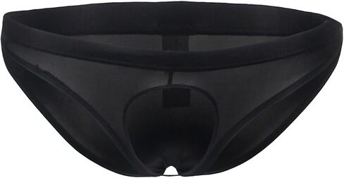 ohyeah Mens Sexy Open Front Hole Underwear Thong Low Rise Briefs Lingerie for Straight Men Soft Comfortable Underpants,S-XL in Saudi Arabia