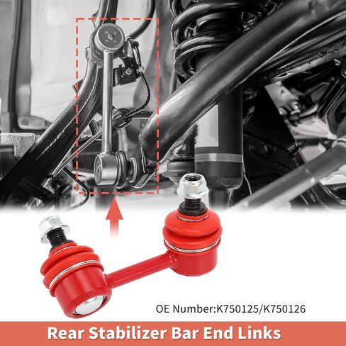 X AUTOHAUX 2 Pcs Rear Sway Bar Links Stabilizer Link Kit for Acura ILX 2013-2019 for Honda Civic 2006-2015 Suspension Kit No.K750125/K750126 in Saudi Arabia