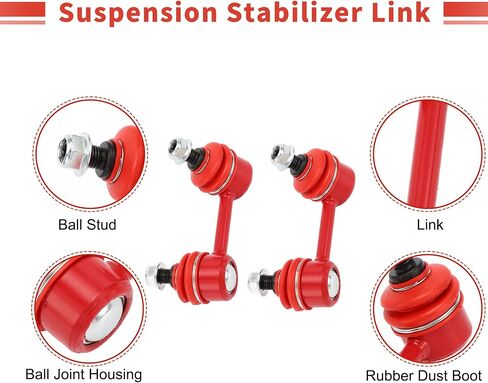 X AUTOHAUX 2 Pcs Rear Sway Bar Links Stabilizer Link Kit for Acura ILX 2013-2019 for Honda Civic 2006-2015 Suspension Kit No.K750125/K750126 in Saudi Arabia