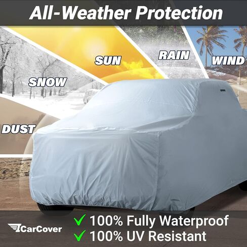 iCarCover Premium Truck Cover for 2019-2023 Dodge Ram 1500 Classic Crew Cab 6.3 ft Regular Bed Waterproof All Weather Rain Snow UV Sun Hail Protector, Full Exterior Indoor Outdoor Truck Cover in Saudi Arabia