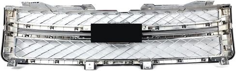 MIC Grille Grille Grill متوافق مع 2011-2014 Silverado 2500 HD 3500 HD (Summit White Trim+Chrome) in Kuwait