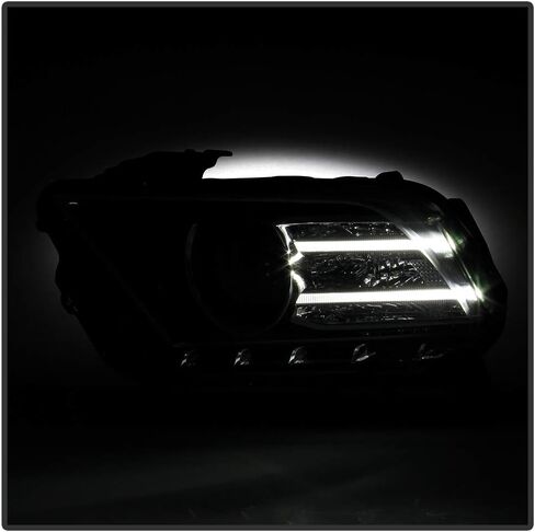 ACANII - For [Halogen Upgrade Style] 2010-2014 Ford Mustang LED Tube Projector Headlights Headlamps Assembly Left+Right in Saudi Arabia