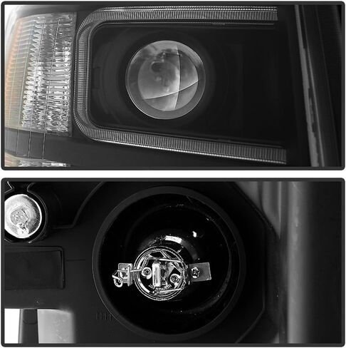 Acanii - لعام 2007-2013 Chevy Silverado 1500 2500 3500 Black Housing LED LED Projector المصابيح الأمامية اليسرى+اليمين in Saudi Arabia