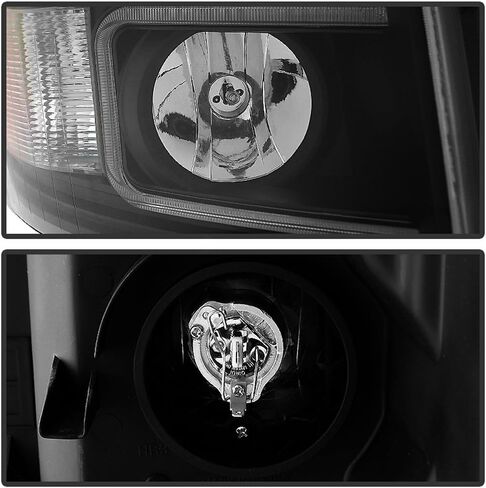 Acanii - لعام 2007-2013 Chevy Silverado 1500 2500 3500 Black Housing LED LED Projector المصابيح الأمامية اليسرى+اليمين in Saudi Arabia