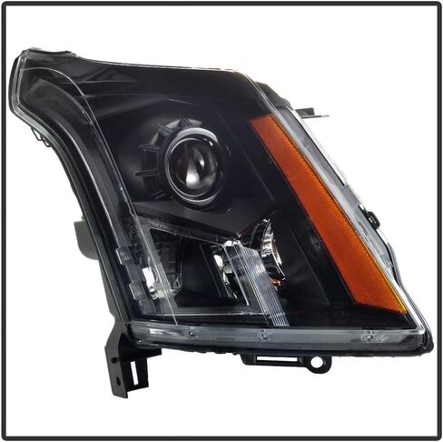 ACANII - For Black Headlamps Replacement 2010-2016 Cadillac SRX Halogen Headlights Driver + Passenger Side in Saudi Arabia