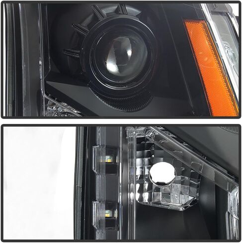 ACANII - For Black Headlamps Replacement 2010-2016 Cadillac SRX Halogen Headlights Driver + Passenger Side in Saudi Arabia