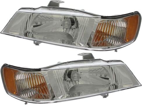 Headlight Compatible With Honda Odyssey 1999 2000 2001 2002 2003 2004 Driver Left And Passenger Right Side Pair Set Headlamp in Kuwait