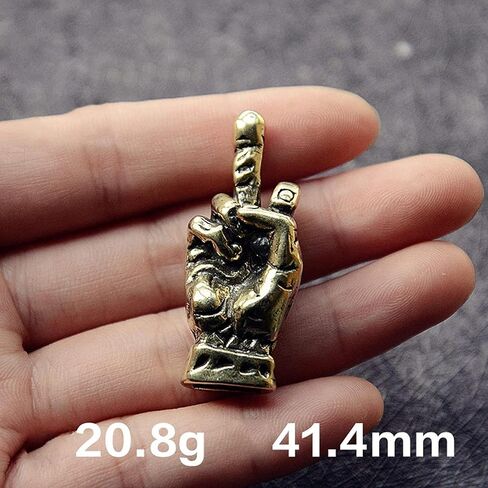Brass Hand Erect Middle Finger Erect Statue Copper Hand Pocket Statue Decoration Home Desk Decoration in Saudi Arabia