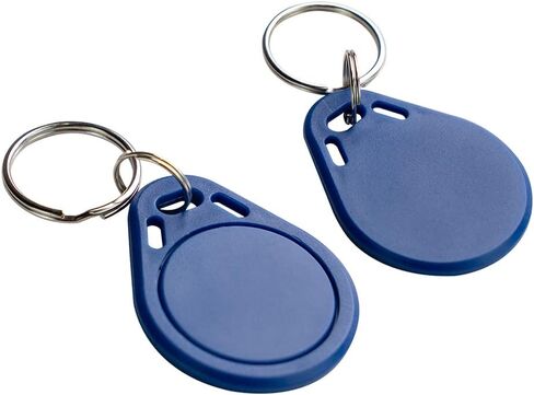 13.56MHz RFID Key Fob F08 Token Key Tags UID Read Only for Access Control System - Black (Pack of 50) in Kuwait