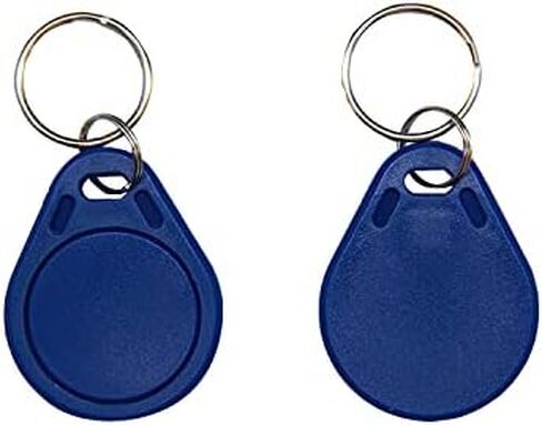 13.56MHz RFID Key Fob F08 Token Key Tags UID Read Only for Access Control System - Black (Pack of 50) in Kuwait