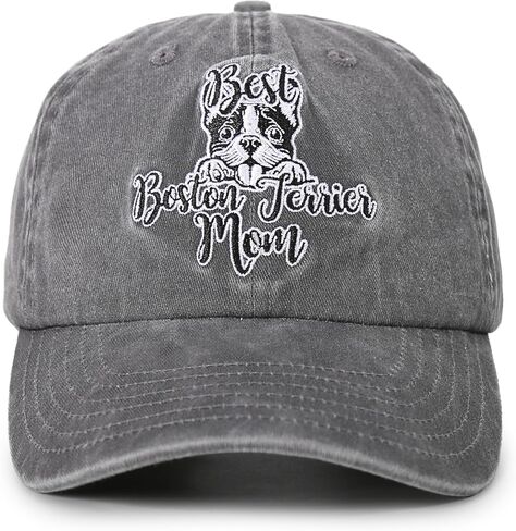 InnoBeta Boston Terrier Gifts for Women, Best Boston Terrier Mom Hat Gifts for Christmas, Birthday, Adjustable Embroidered Baseball Cap in Saudi Arabia