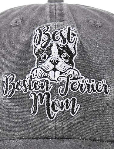 InnoBeta Boston Terrier Gifts for Women, Best Boston Terrier Mom Hat Gifts for Christmas, Birthday, Adjustable Embroidered Baseball Cap in Saudi Arabia