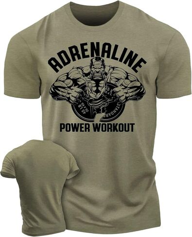 Adrenalin Pure Power Motivational Workout Shirts for Men in Saudi Arabia