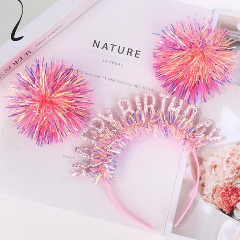 CAVETEE Birthday Crown, Happy Birthday Headband for Women Happy Birthday Decorations for Women Birthday Gifts in Kuwait