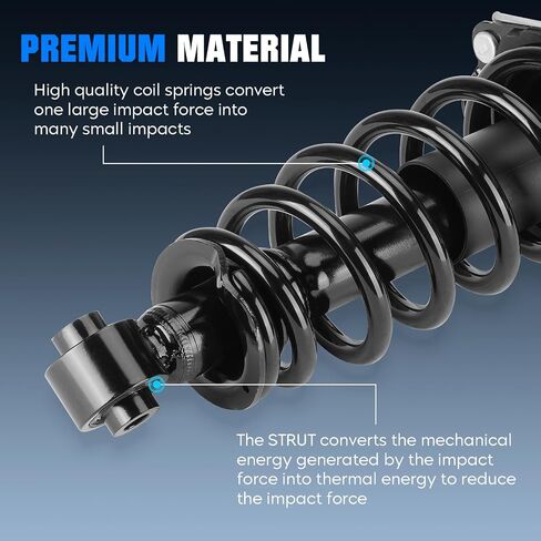 Rear Left and Right Side Struts Assembly Shock Absorber Fit for Scion tC All Trim 2005-2010, Pair of Hydraulic Spring Strut Shock Replace for 172400L 172400R 15801 15802 15800 822144922 822141421 in Saudi Arabia