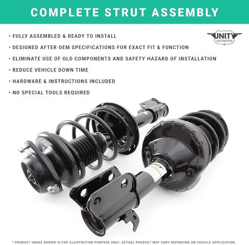 UNITY AUTOMOTIVE 11137 Front Left Complete Strut Assembly 2011-2016 Hyundai Elantra in Saudi Arabia