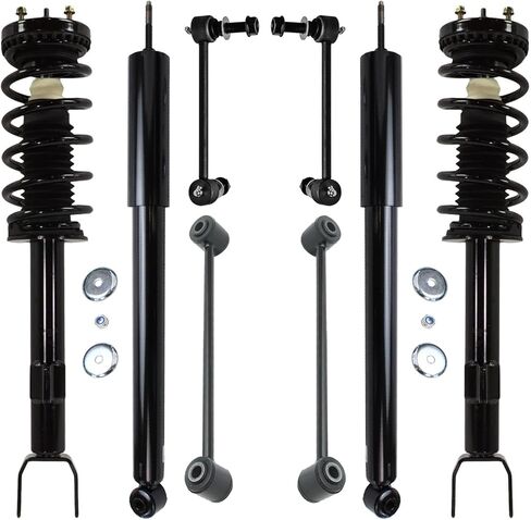 Detroit Axle - RWD Front 8pc Struts Kit for 11-19 Chrysler 300, Struts & Coil Spring Rear Shock Absorbers Sway Bars 2011 2012 2013 2014 2015 2016 2017 2018 2019 Replacement Suspension in Saudi Arabia