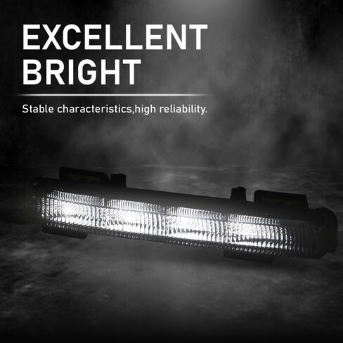 LED DRL Fog Light Daytime Running Light Clear Lens Compatible with Benz C250 C350 SLK250 2012-2015/ E350 E550 E63 AMG 2012-2013, Fit for Models With AMG Styling Package Fog Lamp 2049069000, MB2563105 in Saudi Arabia