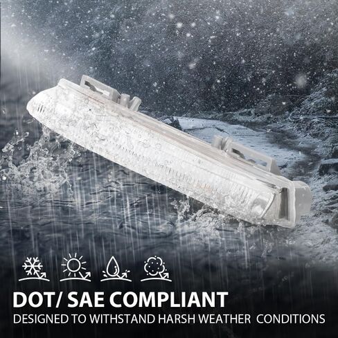 LED DRL Fog Light Daytime Running Light Clear Lens Compatible with Benz C250 C350 SLK250 2012-2015/ E350 E550 E63 AMG 2012-2013, Fit for Models With AMG Styling Package Fog Lamp 2049069000, MB2563105 in Saudi Arabia