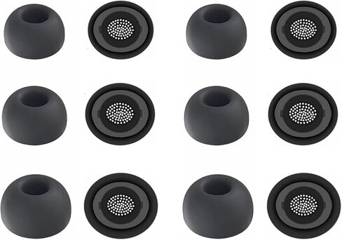 Eartips Compatible with Galaxy Buds 3 Pro SM-R630N Earbuds, 6 Pairs S/M/L Sizes Soft Silicone Tips Replacement Earbuds Tips, Compatible with Galaxy Buds 3 Pro SM-R630N 6 Pairs Gray in Saudi Arabia