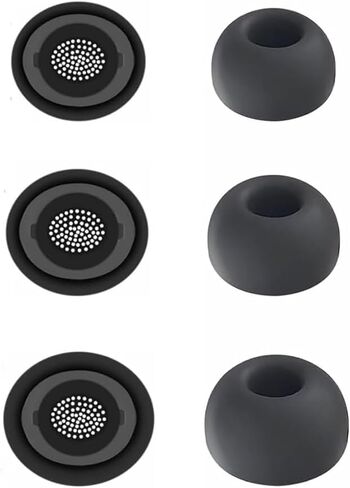 Eartips Compatible with Galaxy Buds 3 Pro SM-R630N Earbuds, 6 Pairs S/M/L Sizes Soft Silicone Tips Replacement Earbuds Tips, Compatible with Galaxy Buds 3 Pro SM-R630N 6 Pairs Gray in Saudi Arabia