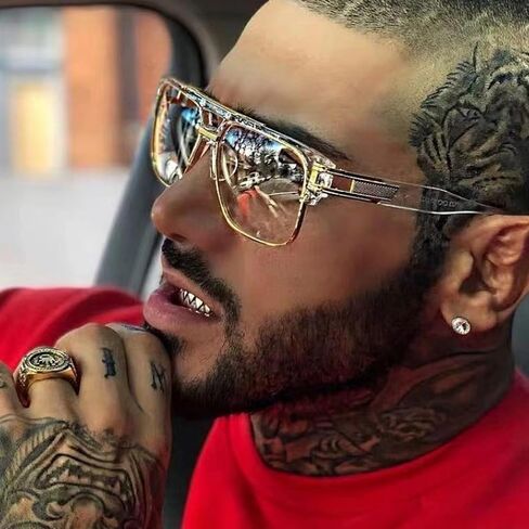 Personalized Large Frame Metallic Men's Sunglasses for Driving, Traveling Vacation, Fishing in Saudi Arabia