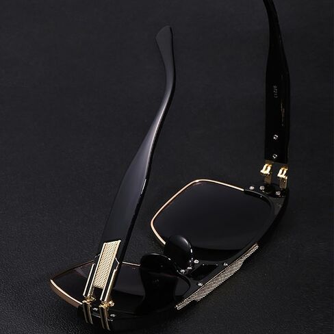 Personalized Large Frame Metallic Men's Sunglasses for Driving, Traveling Vacation, Fishing in Saudi Arabia