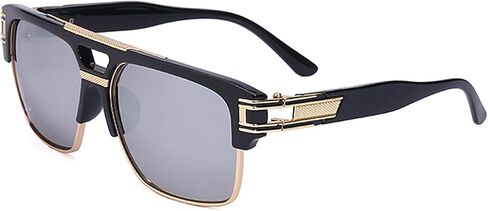 Personalized Large Frame Metallic Men's Sunglasses for Driving, Traveling Vacation, Fishing in Saudi Arabia