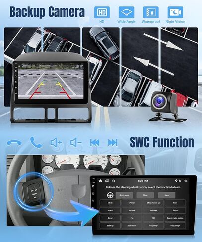 Leadfan Android Car Stereo for Honda CRV 2007-2011 Car Screen Wireless CarPlay Android Auto,9 Inch Touch Screen Blutooth Car Radio GPS Navigation WiFi Backup Camera FM SWC in Kuwait