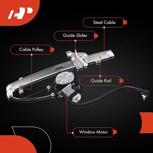 A-Premium Power Window Regulator with Motor Compatible with Kia Sportage 2001-2002 Sport Utility Rear Passenger Side in Saudi Arabia