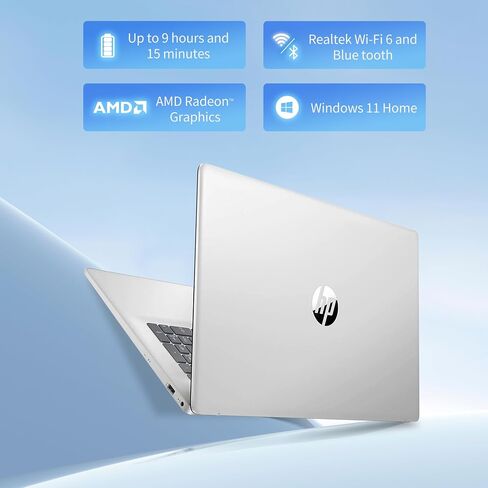 HP 17 Inch Laptop, AMD Ryzen 5 7530U Processor (Beats Intel Core i7-1065G7), 17.3" HD+ Touchscreen, 32GB RAM, 1TB SSD, Windows 11 Home, Natural Silver, Alpacatec Accessory (Renewed) in Saudi Arabia
