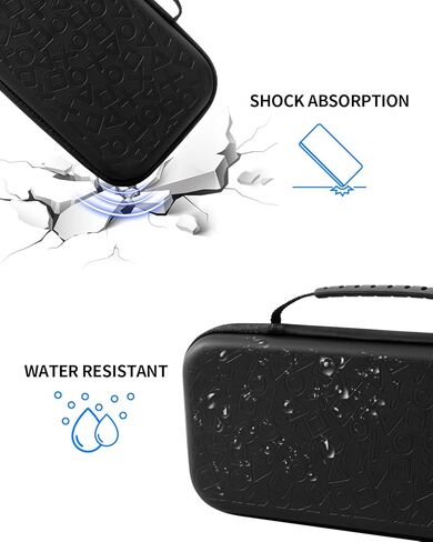 مجموعة FUNLAB 8 في 1 مجموعة متوافقة مع بوابة PlayStation5 ، حالة حمل صلبة محمولة مع غطاء واقي للسيليكون لبوابة PS ، واقي الشاشة مع 4 قبضة الإبهام - أبيض وأبيض in Kuwait