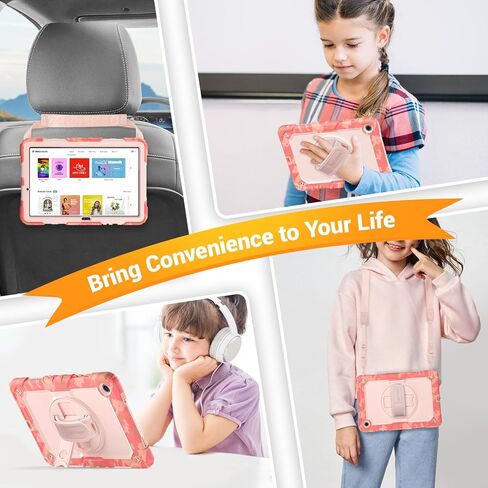 حافظة SEYMAC لهاتف Samsung Galaxy Tab A9+/ A9 Plus مقاس 11 بوصة 2023 (SM-X210/X216/X218)، حافظة واقية شديدة التحمل مقاومة للصدمات مع واقي شاشة، حامل دوار وحزام يد/كتف، أسود in Kuwait