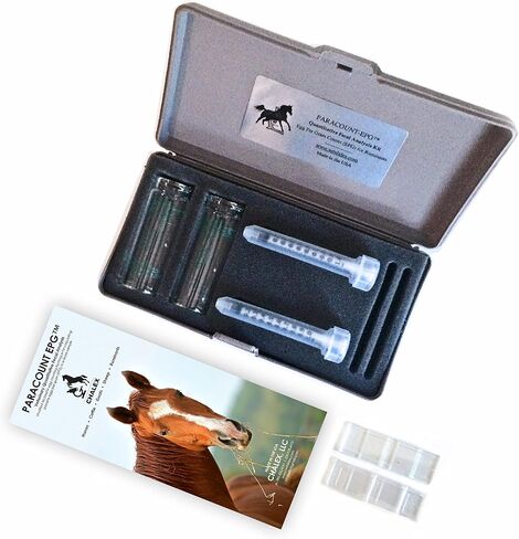 The Original Two-Chamber Opaque McMaster Counting Vet Slide by Chalex, Fecal Sample Worm Egg EPG Count for Parasites in Horses Sheep Cattle and Goats, for Veterinarian and Farm in Kuwait