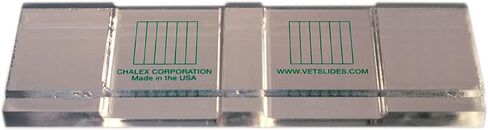 The Original Two-Chamber Opaque McMaster Counting Vet Slide by Chalex, Fecal Sample Worm Egg EPG Count for Parasites in Horses Sheep Cattle and Goats, for Veterinarian and Farm in Kuwait