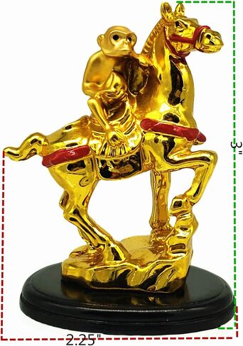 Betterdecor Feng Shui Monkey on Horse Immediate Promotion Statue in Saudi Arabia