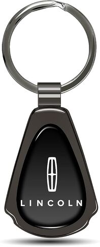 for Lincoln Black Dome Metal Teardrop Key Chain in Saudi Arabia