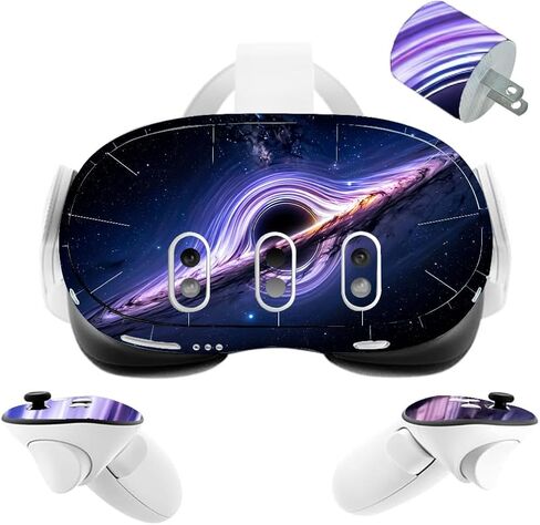 VR Headset Galaxy Helmet Skin and Accessories Stickers Kit Compatible with Quest 3 Skin Vinyl Protective Cover Decal Compatible with Oculus Quest 3 (Green Galaxy) in Saudi Arabia