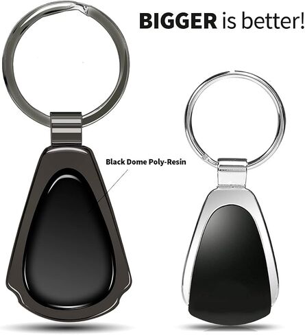 for Lincoln Black Dome Metal Teardrop Key Chain in Saudi Arabia