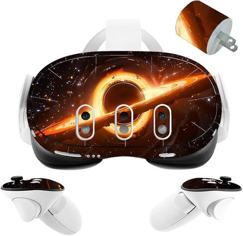 VR Headset Galaxy Helmet Skin and Accessories Stickers Kit Compatible with Quest 3 Skin Vinyl Protective Cover Decal Compatible with Oculus Quest 3 (Green Galaxy) in Saudi Arabia