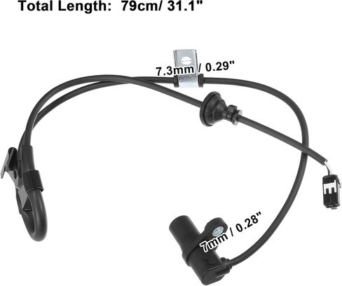 ACROPIX Rear Left Car ABS Wheel Speed Sensor Fit for Toyota Highlander 2004-2007 No.8954648030 - Pack of 1 in Saudi Arabia
