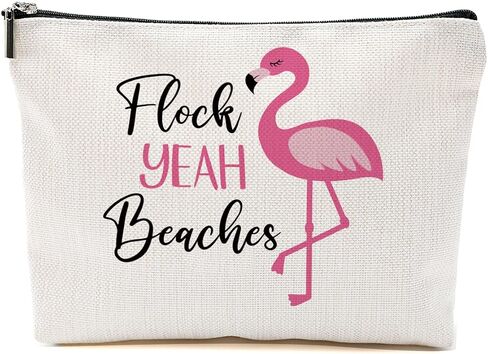 Flamingo Gifts, Flamingo Makeup Bag, Flamingo Bird Animal Lover Gifts for Women Mom, Flamingo Stuff Summer Cosmetic Bag, Flamingo Themed Gifts Funny Toiletry Bag Graduation Birthday Gifts in Saudi Arabia