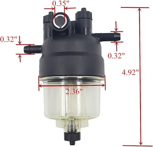 iFJF 130306380 Pre-Fuel Filter Assembly Replacement for Perkins 403D-07 403D-11 404D-22 1103A-33 1103A-33T 1103C-33 1103C-33T Engine Aluminum Filter Screen Replaces 0000000038 FINFF30614 in Saudi Arabia