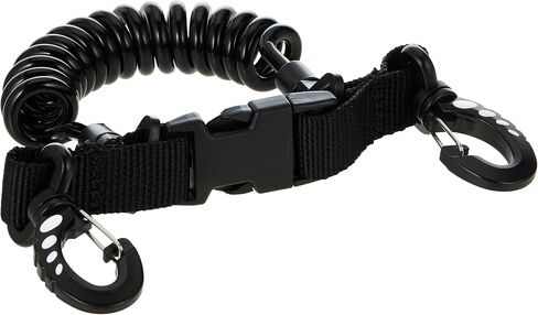 Scuba Choice Scuba Diving Shark Coil Lanyard with Snaps and Quick Release Buckles, Blue in Kuwait