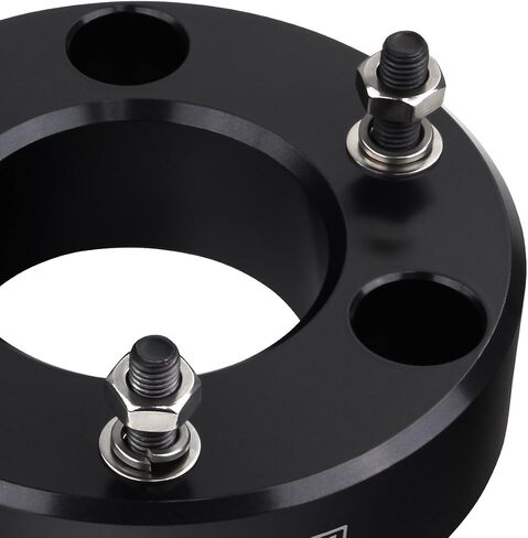 Supreme Suspensions - 2" Front Leveling Kit for 2004-2023 Nissan Titan, 2004-2015 Nissan Armada 2WD 4WD T6 Billet Aluminum Strut Spacers (Black) in Saudi Arabia