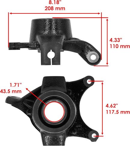 Caltric Front Steering Knuckles Compatible with Polaris RZR 900 2015-2024 5143615 5143616 in Saudi Arabia