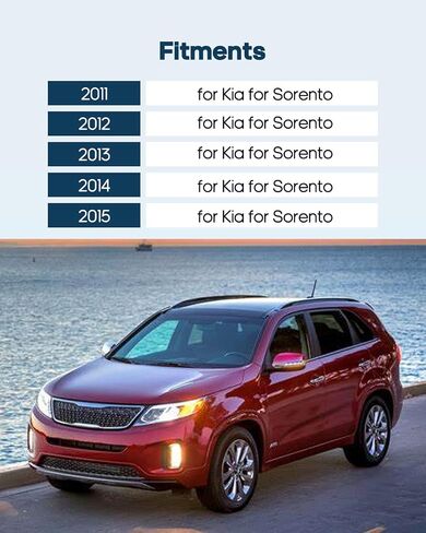 غطاء مقبض الباب الخلفي ECCPP 2011-2015 لـ KIA لـ Sorento البديل الخارجي السائق الخلفي مقبض الباب الأيسر 1pc Chrome 83652-2p010 in Saudi Arabia