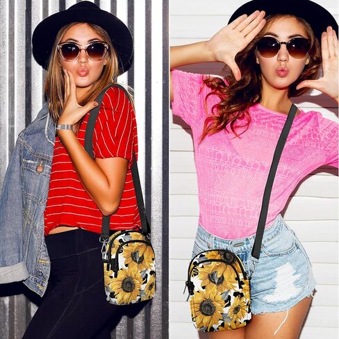أكياس Yrebyou Small Crossbody للنساء محفظة الهاتف الخليوي غير الرسمي على حقيبة يد الكتف مع فتحات البطاقة in Kuwait