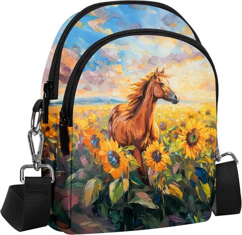 أكياس Yrebyou Small Crossbody للنساء محفظة الهاتف الخليوي غير الرسمي على حقيبة يد الكتف مع فتحات البطاقة in Kuwait
